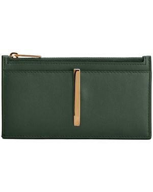Tod's Zip Card Holder - Green