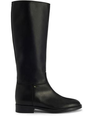 Giuseppe Zanotti Nourine Leather Mid-Calf Boots - Black