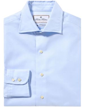 Brooks Brothers X Thomas Mason Spread-Collar Shirt - Blue