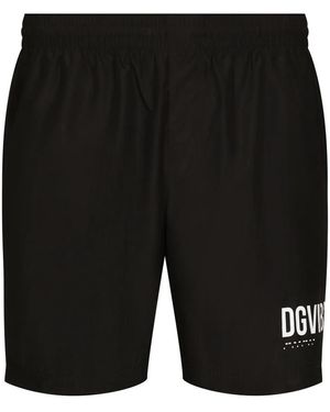 Dolce & Gabbana ロゴ トランクス水着 - ブラック
