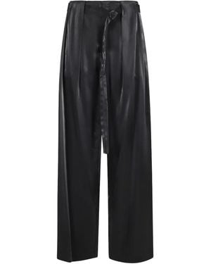 Isabelle Blanche Belted Trousers - Black
