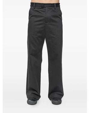JOE CHIA Dooku Belt-Loop Trousers - Black