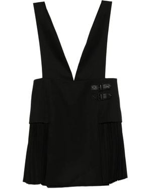 Juun.J Kleid Mit Falten - Schwarz