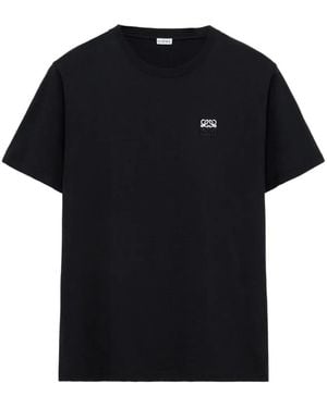 Loewe T-Shirt Met Borduurwerk - Zwart