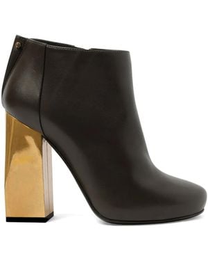Lanvin Sculptural-Heel Ankle Boots - Black