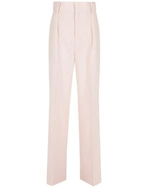 Alberta Ferretti Pleated Trousers - White