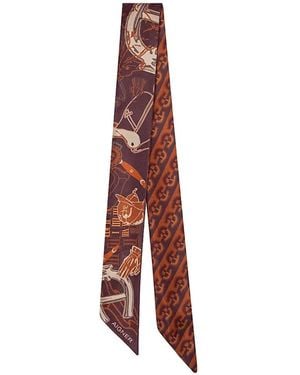 Aigner Schal Mit Logo-Print - Braun