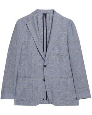 Brooks Brothers Prince Of Wales-Pattern Blazer - Blue