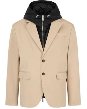 DSquared² Heritage Hooded Blazer - Natural