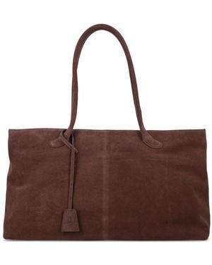 Low Classic Suede Tote Bag - Brown