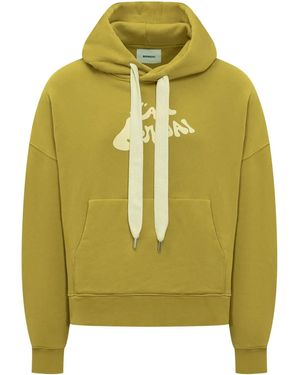 Bonsai Logo-Print Hoodie - Green