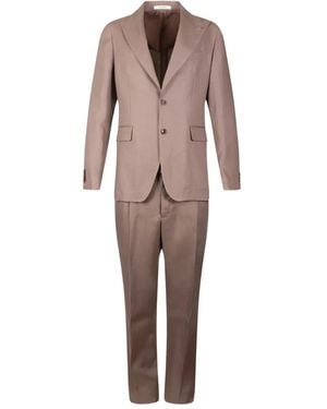 Tagliatore Peak-Lapel Single-Breasted Suit - Natural