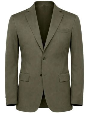 Corneliani Single-Breasted Flap-Pocket Blazer - Green