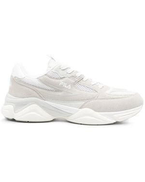 Fila Zapatillas Con Paneles De Malla - Blanco