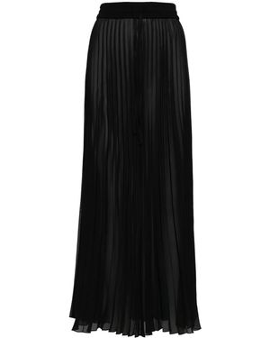 Peter Do Falda midi traslúcida - Negro