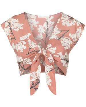 Clube Bossa Front-Tied Top - Pink