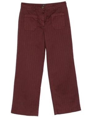 Etro Patch-Pocket Pants - Red