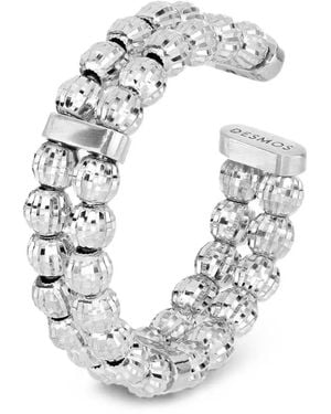 Desmo Doppelreihiger Ring Mit Kristallperlen - Weiß