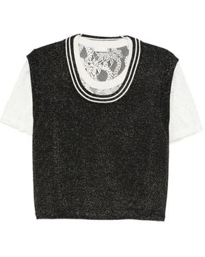 Liu Jo Layered T-Shirt - Black