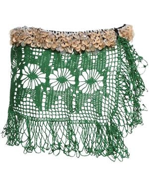 DIOTIMA Jupe En Crochet À Sequins - Vert