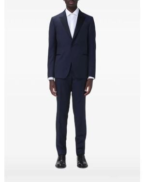 ZEGNA Satin-Lapel Tailored Suit - Blue