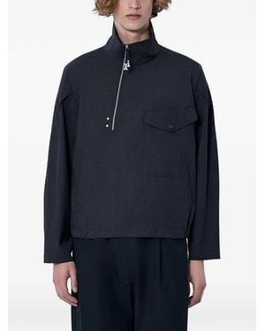 Kiko Kostadinov Farkas High-Neck Half-Zip Jacket - Blue