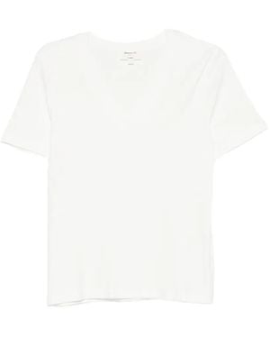 MAISON 123 V-Neck T-Shirt - White