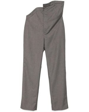 JUNTAE KIM Pantalon De Tailleur À Fleurs - Gris