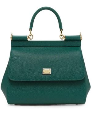 Dolce & Gabbana Medium Sicily Handbag - Green