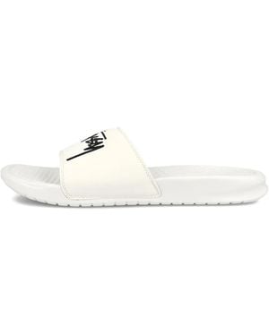 Nike Sandalias Stussy con logo - Blanco