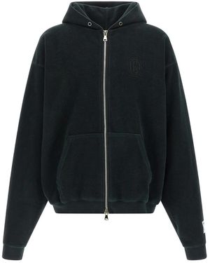 GALLERY DEPT. Zip Logo-Embroidered Hoodie - Black