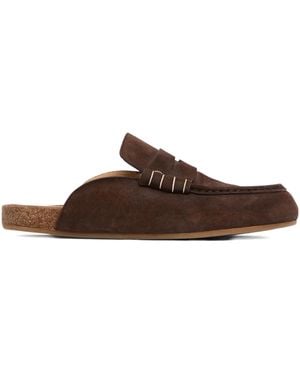 JW Anderson ステッチ ミュール - ブラウン