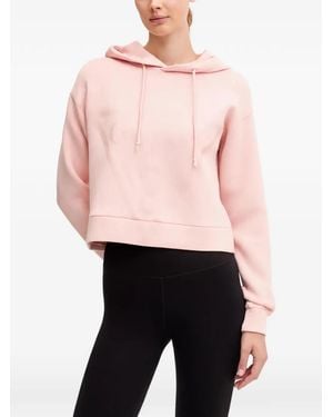Guess Logo-Print Hoodie - Pink