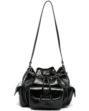 Off-White c/o Virgil Abloh Sac Seau Dumbo.B À Détail De Chaîne - Black