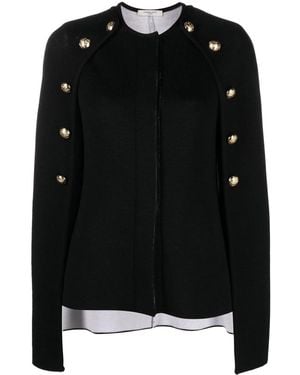 Charlott Jersey con detalles de botones - Negro