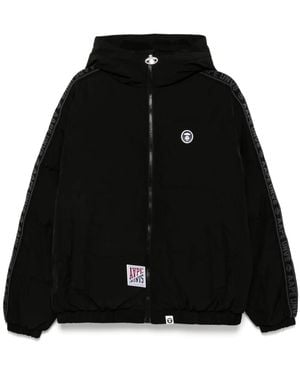 Aape By A Bathing Ape Moonface Logo Padded Jacket - Black