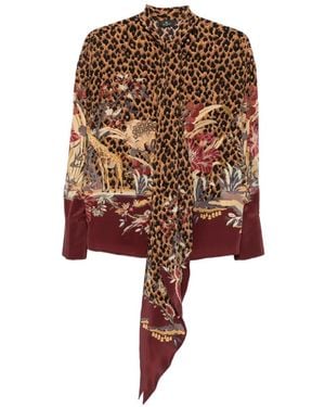 Etro Leopard-Print Shirt - Brown