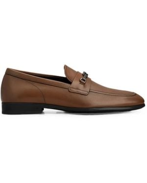 Tod's T Timeless Leather Loafers - Brown