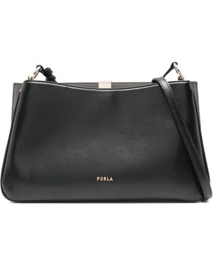 Furla Sac À Bandoulière Agata Médium En Cuir - Noir