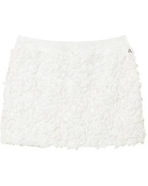 Twinset Flower Mini Skirt - White