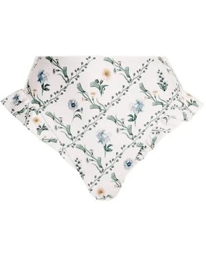 Agua Bendita Jengibre Brisa Bikini Bottoms - White