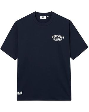 Chocoolate Crewneck Graphic T-Shirt - Blue