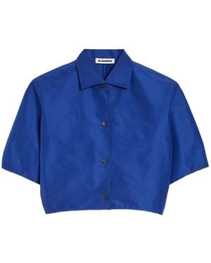 Jil Sander Cropped Shirt - Blue