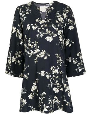 Bambah Floral-Print Cotton-Blend Tunic - Black