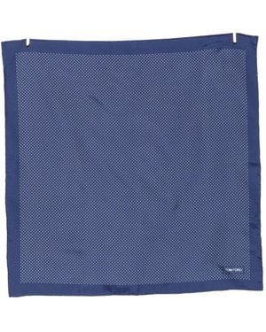 Tom Ford Dot-Print Silk Pocket Scarf - Blue