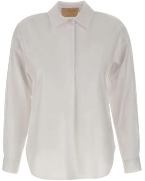 Kaos Classic-Collar Cotton Shirt - White