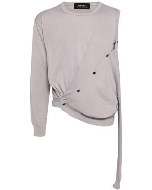Doublet Ai Asymmetric Cardigan - Grey