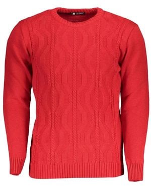 U.S. Grand Pull À Maille Torsadé En Coton - Red