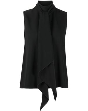 Paule Ka Top Sin Mangas Con Cuello Vuelto - Negro