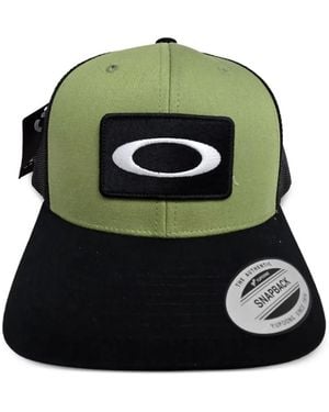 Oakley Logo-Patch Mesh-Panel Trucker Hat - Green